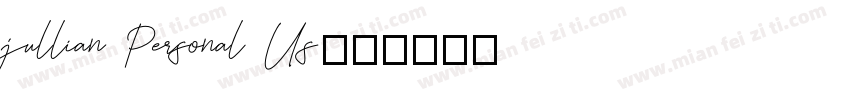 jullian Personal Us字体转换
